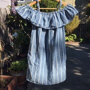 J. Crew chambray drop shoulder dress xs